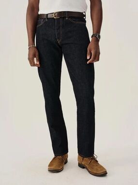 Buck Mason Maverick Slim Japanese Selvedge Double Dipped Jeans Sz 29/28